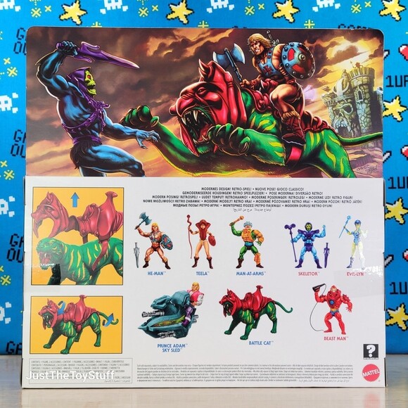 Mattel Masters Of The Universe He-Man Battle Cat Cringer Retro Action Figure New - Picture 2 of 9